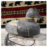 Bluebill Carved Duck Decoy;