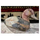 Canvasback Carved Duck Decoy;