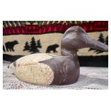 Canvasback Carved Duck Decoy;
