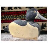 Bluebill Carved Duck Decoy>