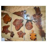 Assorted Log Slice Clock;