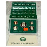 15. 1994-1998 U.S. Mint Proof Sets>
