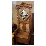 Oak HallTree Seat