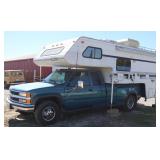 with slide in camper, sells seperately, close ups>