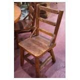 8 Ladder Back Log Chairs >