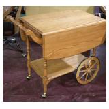 Oak Tea Cart >