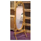 Oak swing dressing mirror
