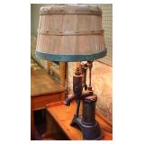 repurposed into a table lamp