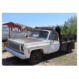 older Chevy dump truck>>
