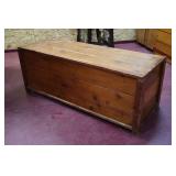 large pine blanket chest