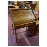 small oak rolltop desk >