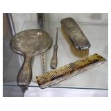 sterling comb mirror set