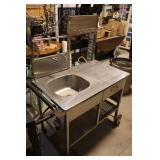 portable stainless steel prep sink