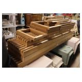sauna wooden benches