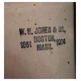 Boston Mass, yellow ware jug