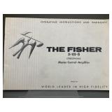 Fisher X-101-B Master Control Amplifier Manual