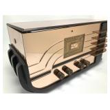 Sparton 558 Peach Mirrored Sled Radio, W. Teague