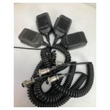 Three Icom HM-14 + One HM-36 Microphones