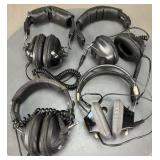 Four Pairs of Headphones