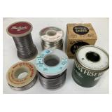 5 Spools of Solder, 1 Buss Wire Spool RH3