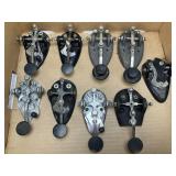 Lot of Nine Teardrop Keys