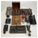 Lot of 11 Various Telegraph Keys