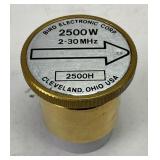 Bird 2500W 2-30 MHz Wattmeter Slug