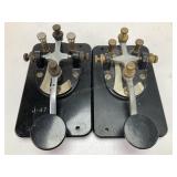 Two J-47 Telegraph Keys