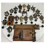 Lot of 19 Various Straight Keys