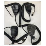 Four Hand Microphones: Icom, Kenwood