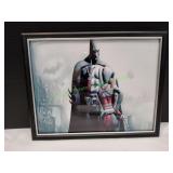 Framed Print of Harley Quinn & Batman from Arkham