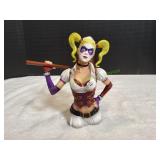 DC Comics Arkham Asylum Harley Quinn Bust Bank