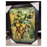 Framed Avengers Poster