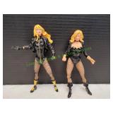 (2) DC Comics Black Canary Action Figures