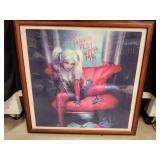Large Framed Harley Quinn Print