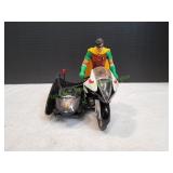 Batman Retro Batcycle w/ Side Car & Robin Figure