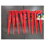 (9) Blue Hawk 11" Ground Stakes