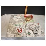(5) New Holiday Adult Coloring Books