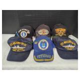(6) Vietnam Veteran Ball Caps