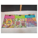 (3) New Adult Coloring Books