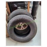 (1) Jeep Wheel w/ Tire & (1) Tire