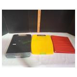 (2) Plastic Storage Clipboards & (1) 3-Ring