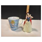 Snow White Ceramic Figure w/ Cinderella Mug