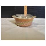 Pyrex Woodland Brown Casserole Dish, 472-B w/ Lid