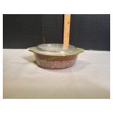 Pyrex Woodland Brown Casserole Dish, 471-B w/ Lid