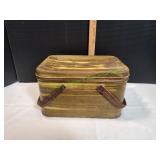 Vtg Metal Sewing Box w/ Machine Accessories &