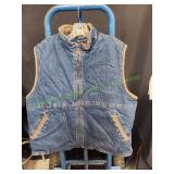 Wrangler Hero Denim Vest, Sz XL