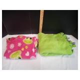 (2) Small Throw Blankets