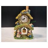 Cow Family Mantle Clock