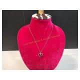 Silver Heart Pendant Necklace